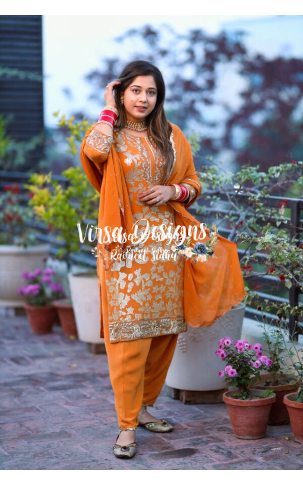 heavy embroidery punjabi suits