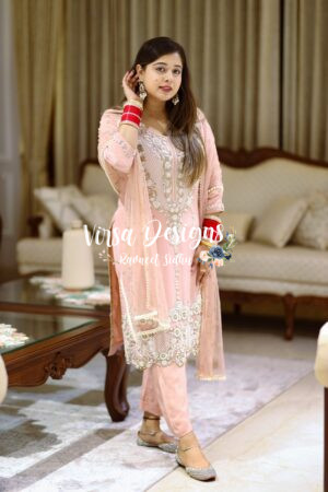 Pearl Work Punjabi Suits