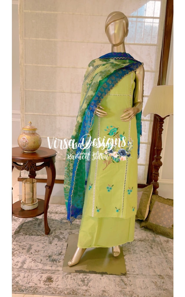 Parrot green Buy Online Saree Salwar Suit Kurti Palazzo Sharara